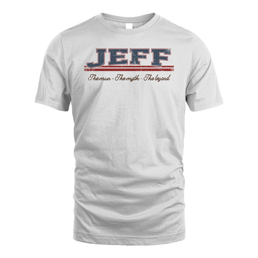 The Man The Myth The Legend Vintage Shirt JEFF M1-6