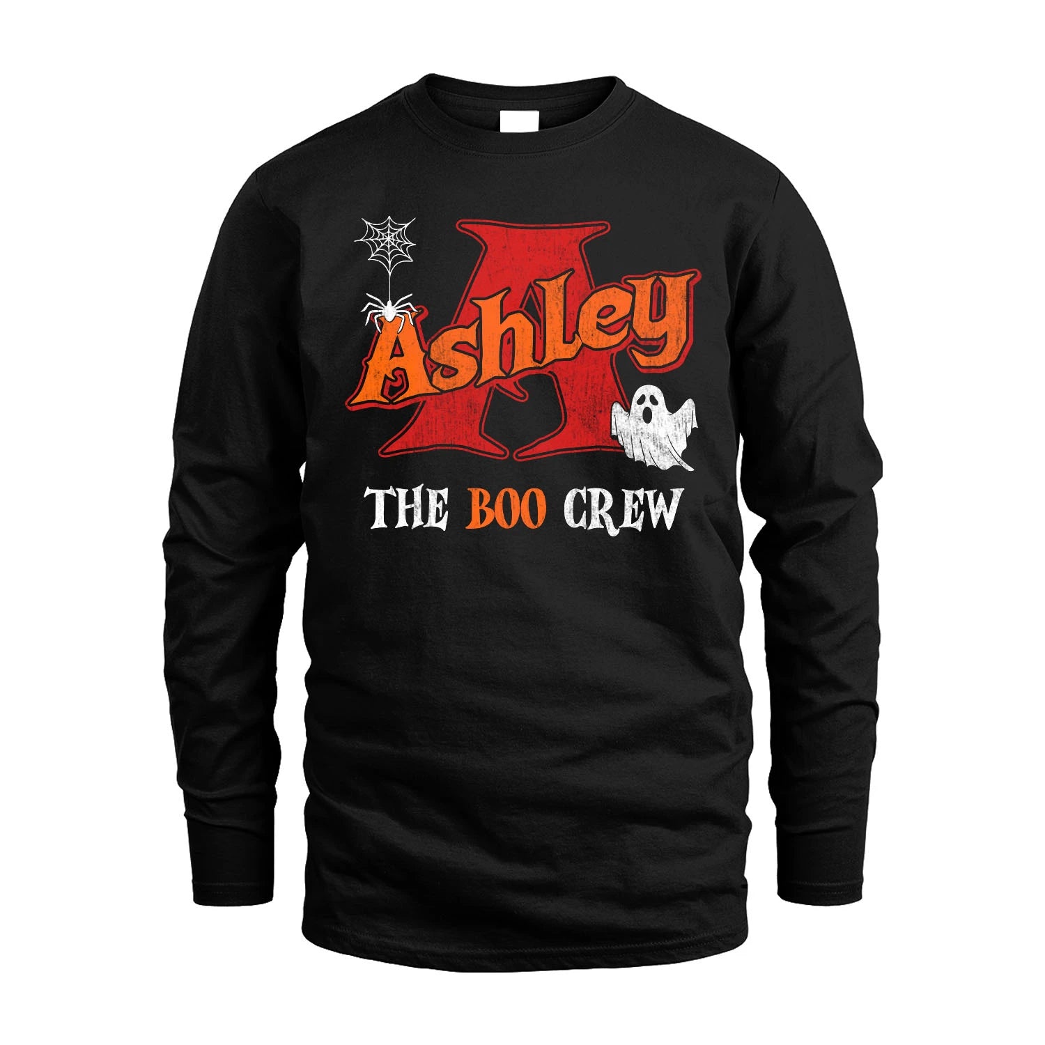 The Boo Crew Halloween Custom Name Shirt ASHLEY M1-22