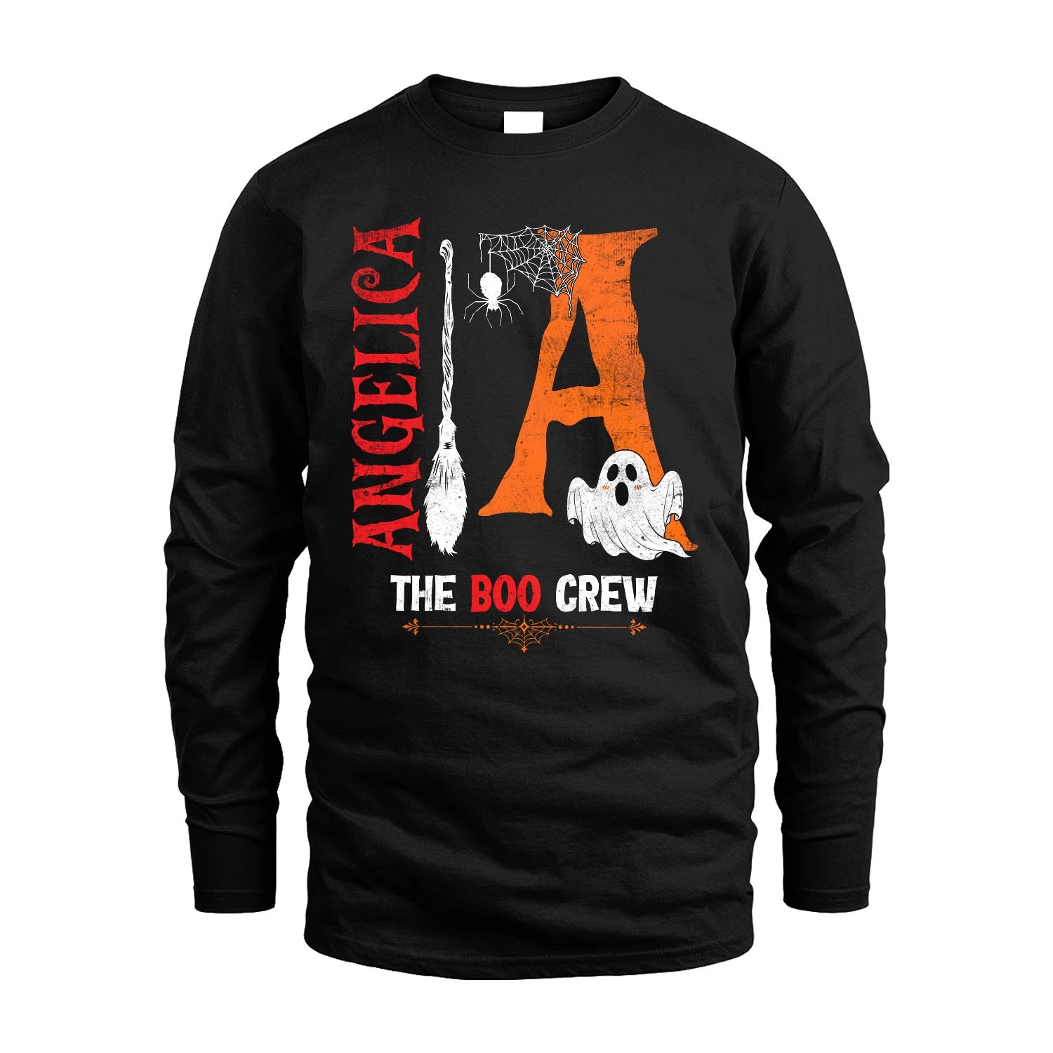 The Boo Crew Halloween With Your Name Shirt ANGELICA M1-23