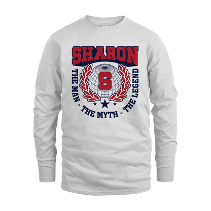 The Man The Myth The Legend Logo Shirt SHARON M1-30