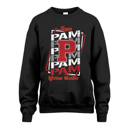Team Your Name Lifetime Member Sporty Shirt PAM M1-25