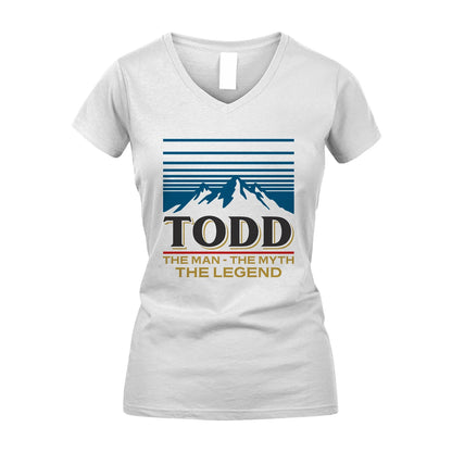 The Man The Myth The Legend Vintage Mountain Shirt TODD M1-19