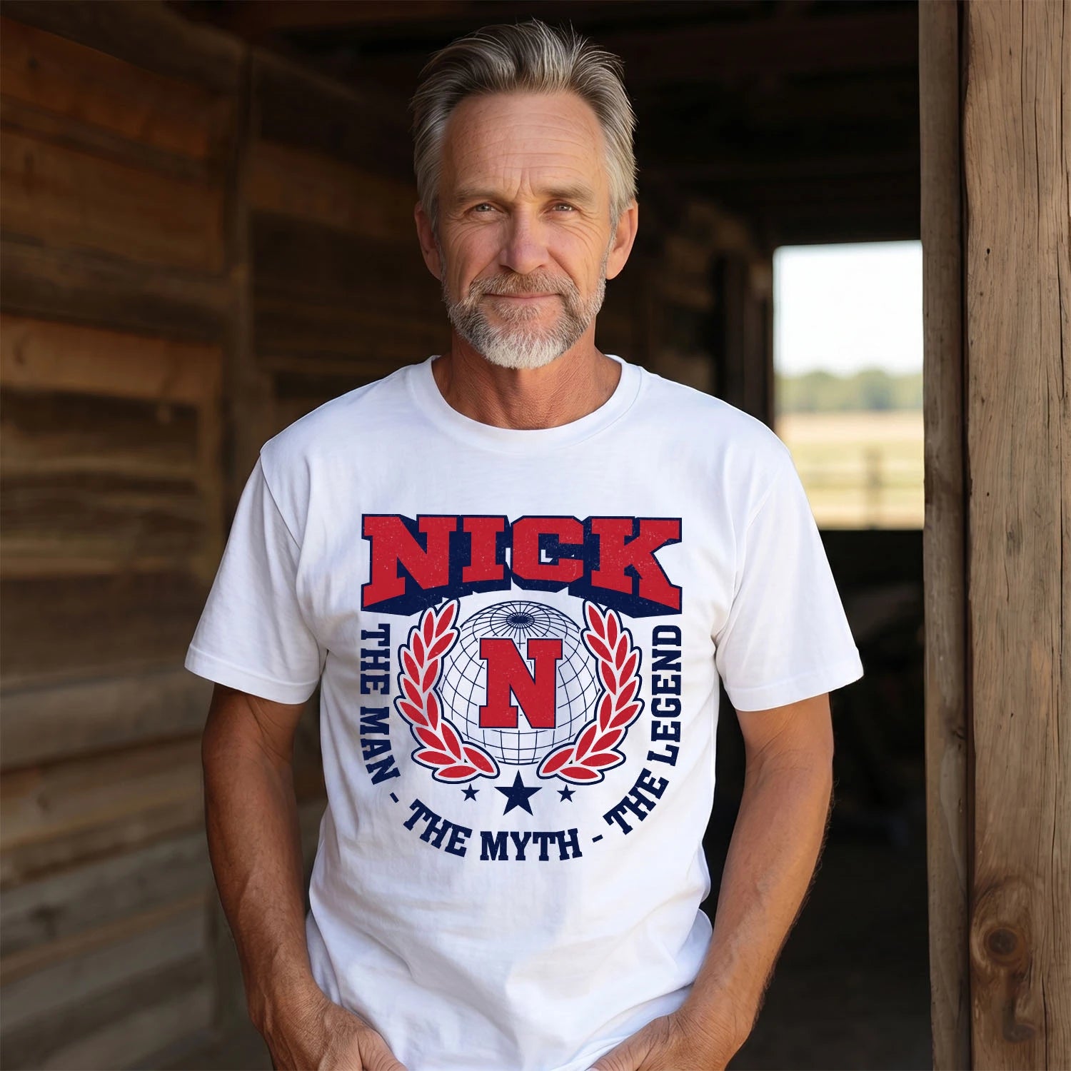 The Man The Myth The Legend Logo Shirt NICK M1-30