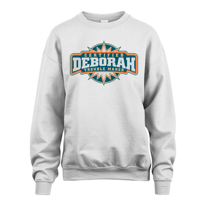 Certified Your Name Trouble Maker Shirt DEBORAH M1-36