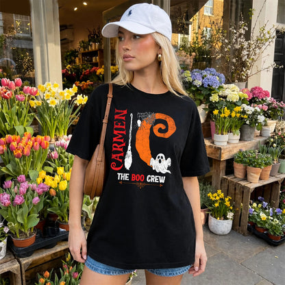 The Boo Crew Halloween With Your Name Shirt CARMEN M1-23