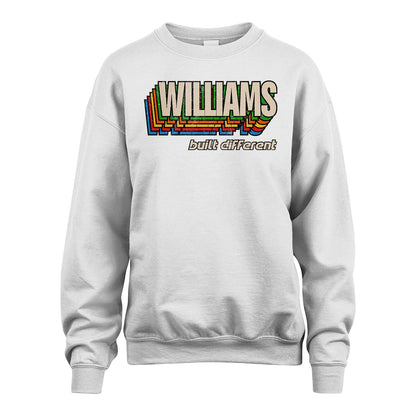 Your Name Built Different Retro Shirt WILLIAMS M1-26