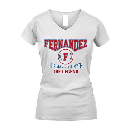 The Man The Myth The Legend Jet Style Shirt FERNANDEZ M1-9