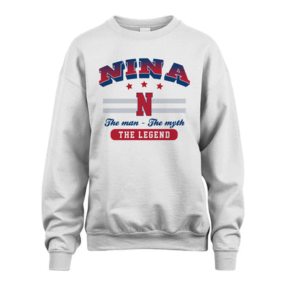 The Man The Myth The Legend With Your Name Shirt NINA M1-35