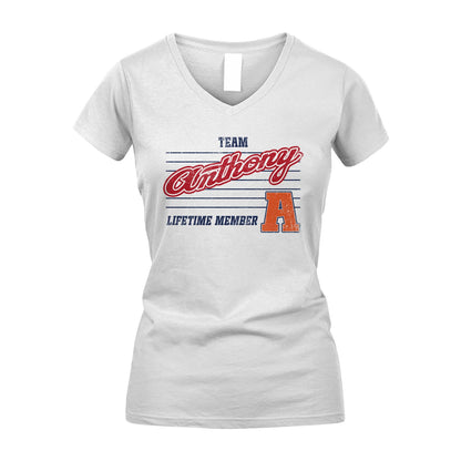 Team Your Name Lifetime Member Vintage Shirt ANTHONY M1-24