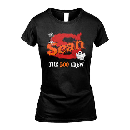 The Boo Crew Halloween Custom Name Shirt SEAN M1-22