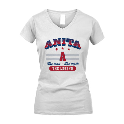 The Man The Myth The Legend With Your Name Shirt ANITA M1-35