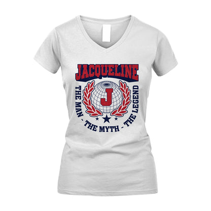 The Man The Myth The Legend Logo Shirt JACQUELINE M1-30