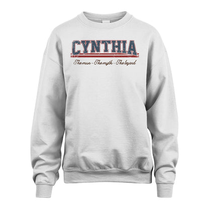 The Man The Myth The Legend Vintage Shirt CYNTHIA M1-6