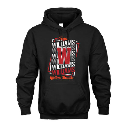 Team Your Name Lifetime Member Sporty Shirt WILLIAMS M1-25