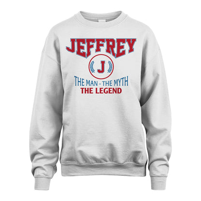 The Man The Myth The Legend Jet Style Shirt JEFFREY M1-9