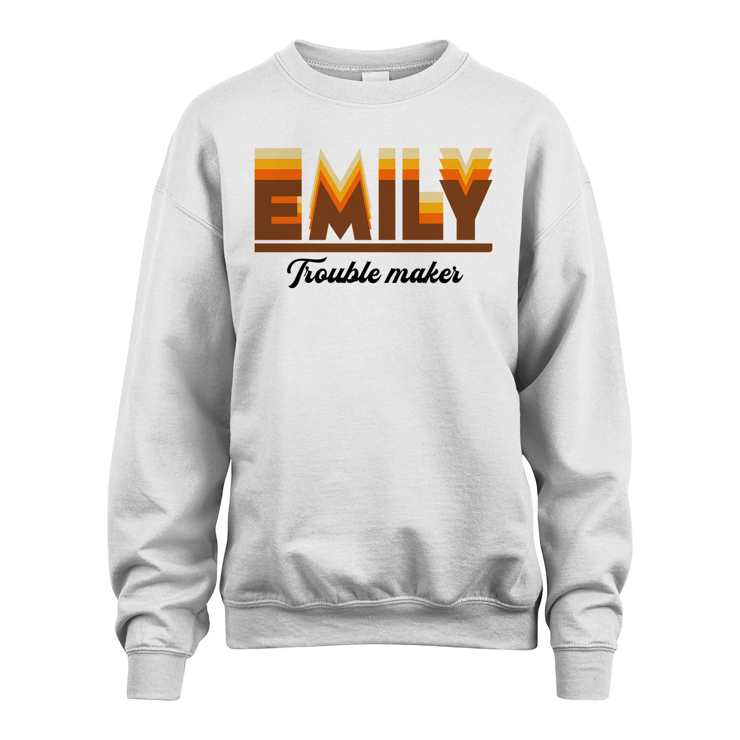 Your Name Trouble Maker Funny Shirt EMILY M1-34