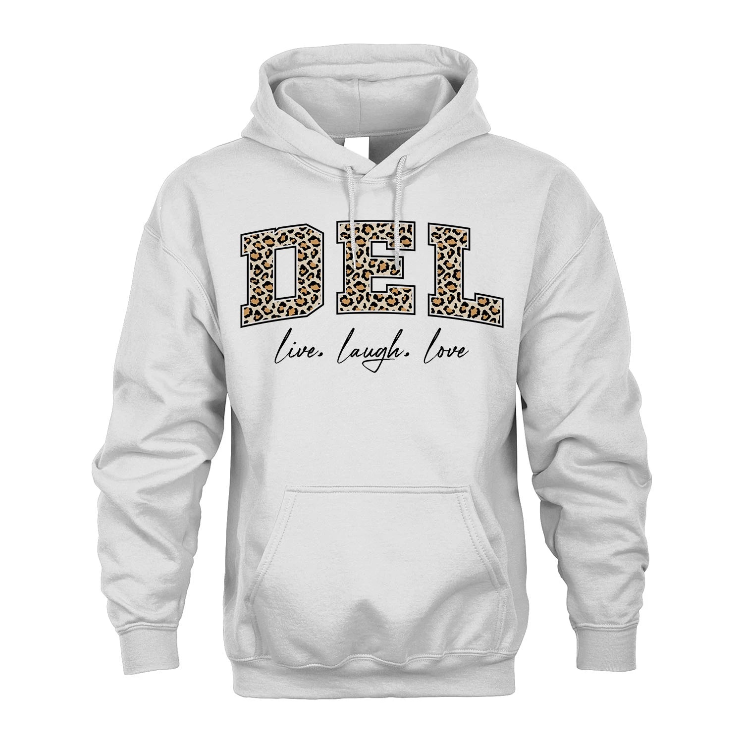 Live Laugh Love Custom Name With Leopard Pattern Shirt DEL M1-13