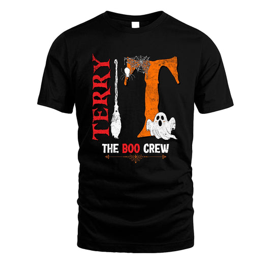 The Boo Crew Halloween With Your Name Shirt TERRY M1-23