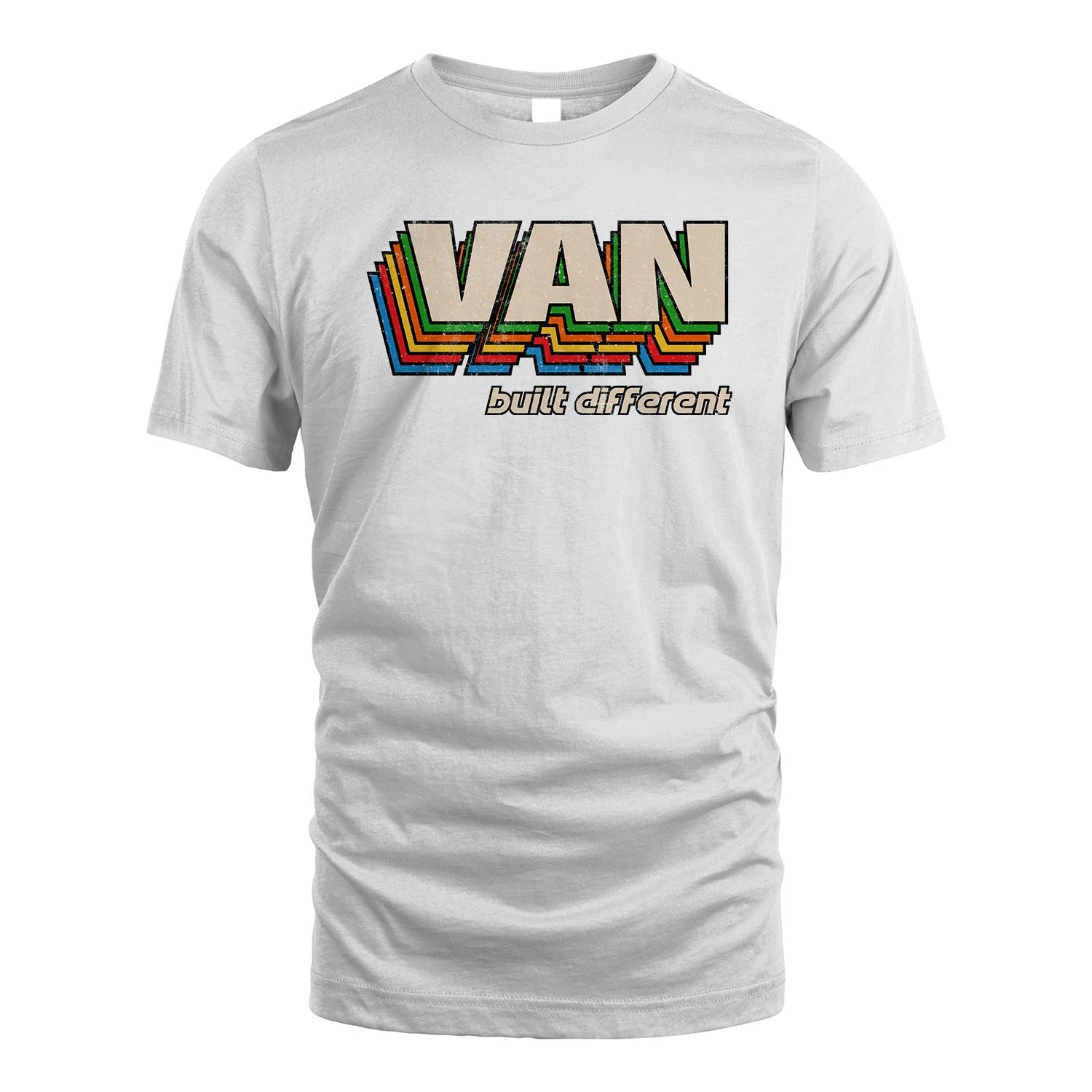 Your Name Built Different Retro Shirt VAN M1-26