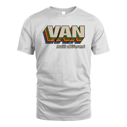 Your Name Built Different Retro Shirt VAN M1-26