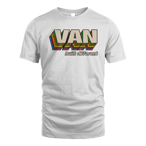 Your Name Built Different Retro Shirt VAN M1-26