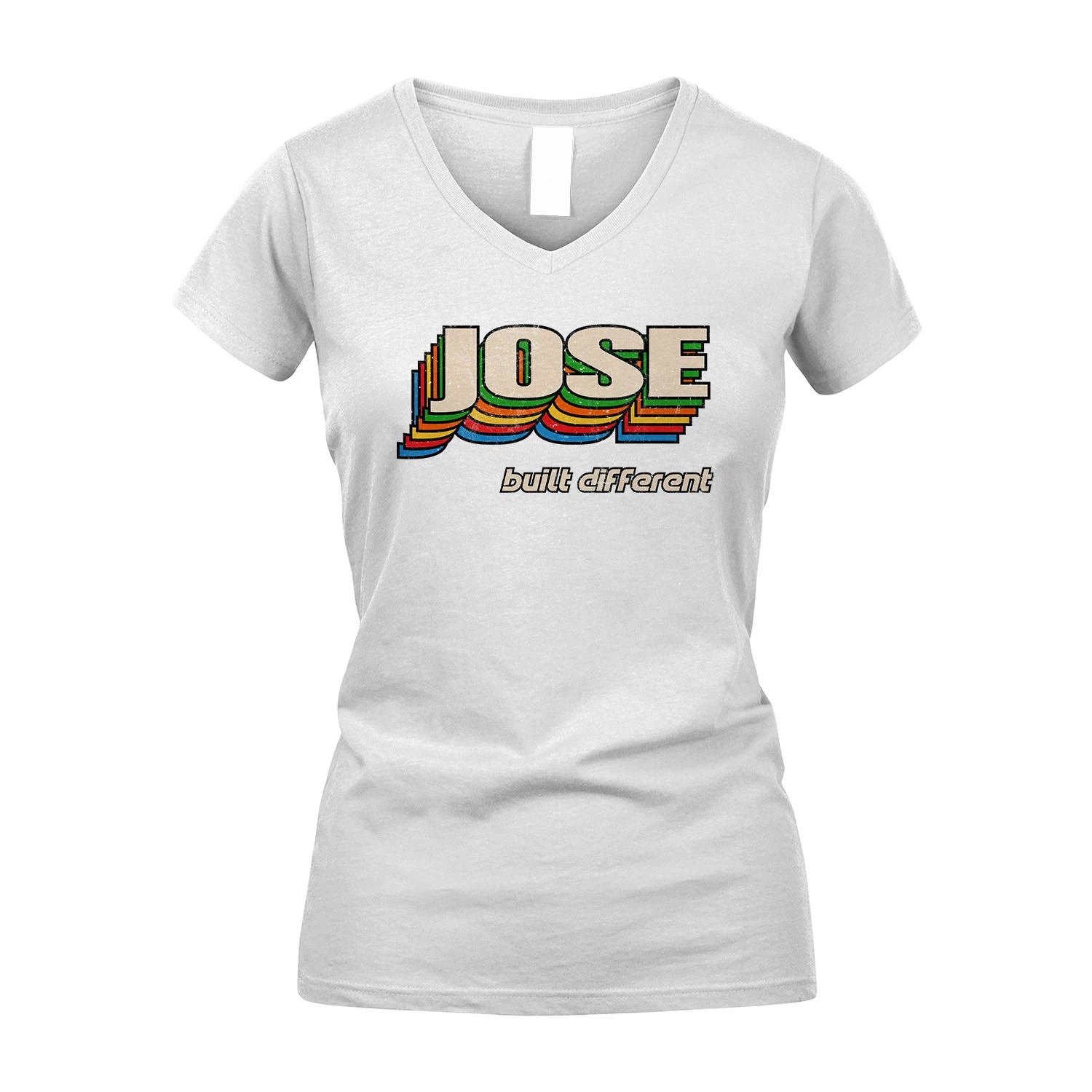 Your Name Built Different Retro Shirt JOSE M1-26