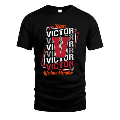 Team Your Name Lifetime Member Sporty Shirt VICTOR M1-25