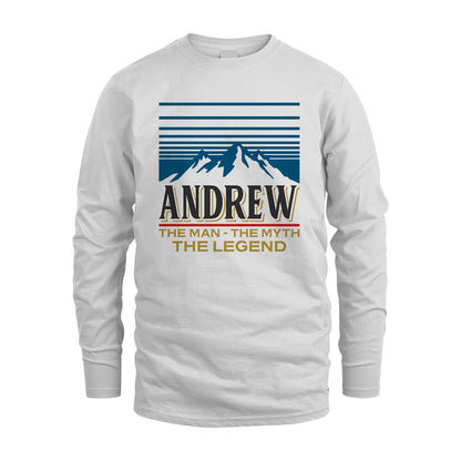 The Man The Myth The Legend Vintage Mountain Shirt ANDREW M1-19