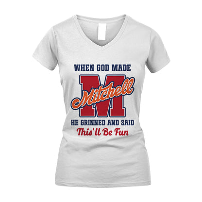 God Made Your Name Custom Shirt MITCHELL M1-16