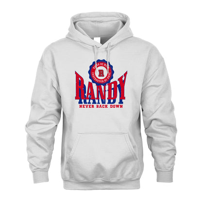 Your Name Never Back Down Shirt RANDY M1-33