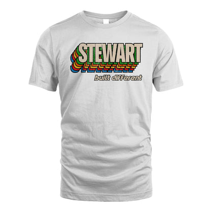 Your Name Built Different Retro Shirt STEWART M1-26