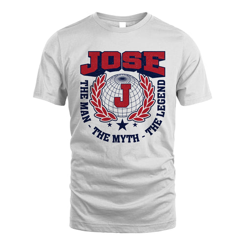 The Man The Myth The Legend Logo Shirt JOSE M1-30