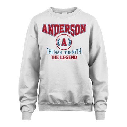 The Man The Myth The Legend Jet Style Shirt ANDERSON M1-9