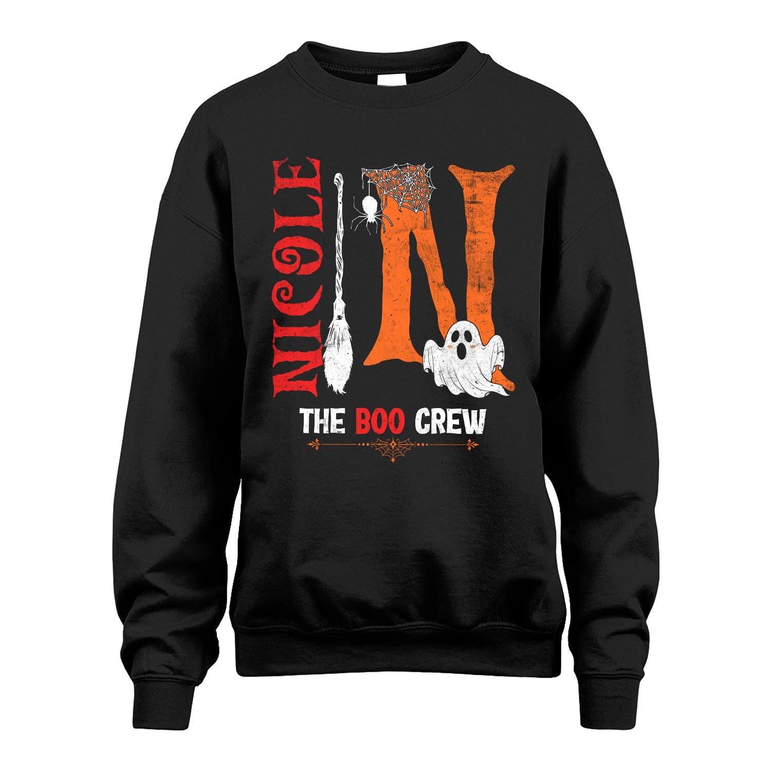 The Boo Crew Halloween With Your Name Shirt NICOLE M1-23