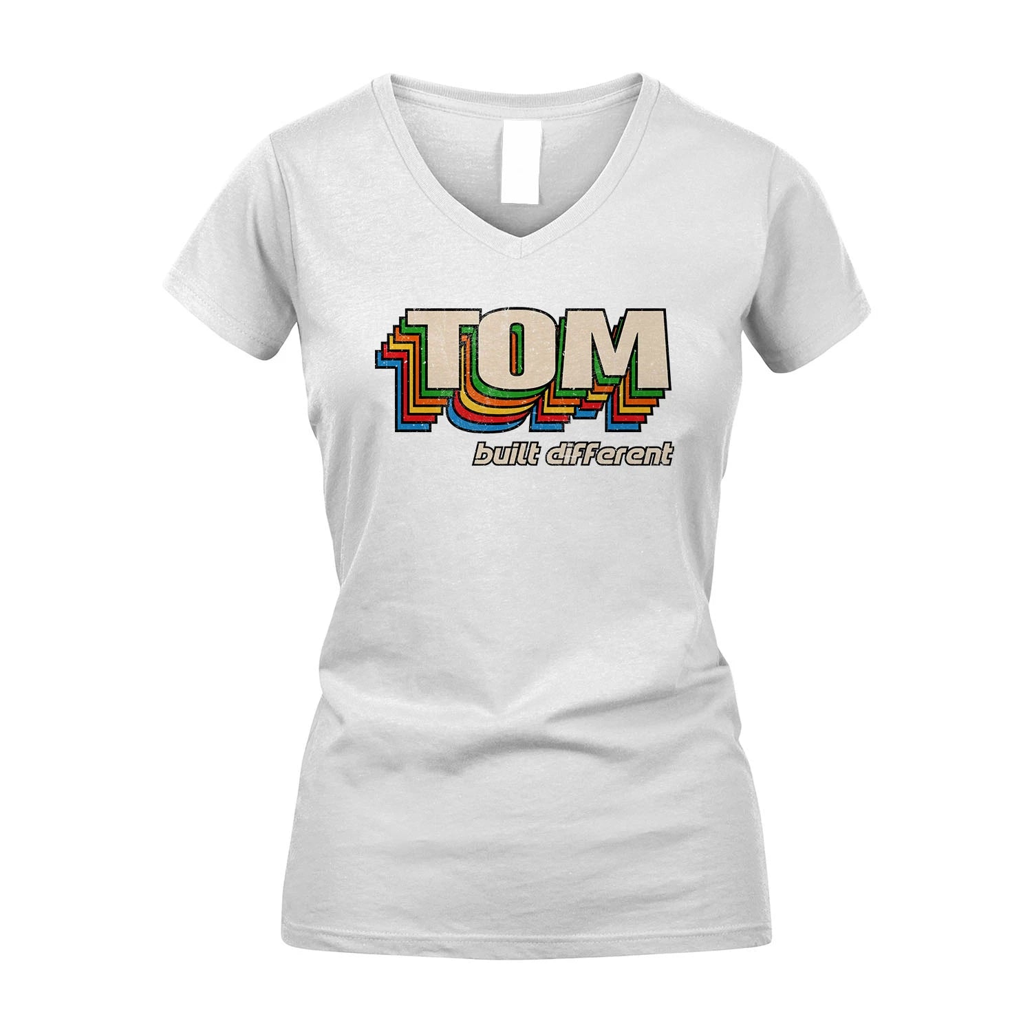 Your Name Built Different Retro Shirt TOM M1-26