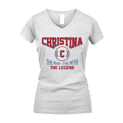 The Man The Myth The Legend Jet Style Shirt CHRISTINA M1-9