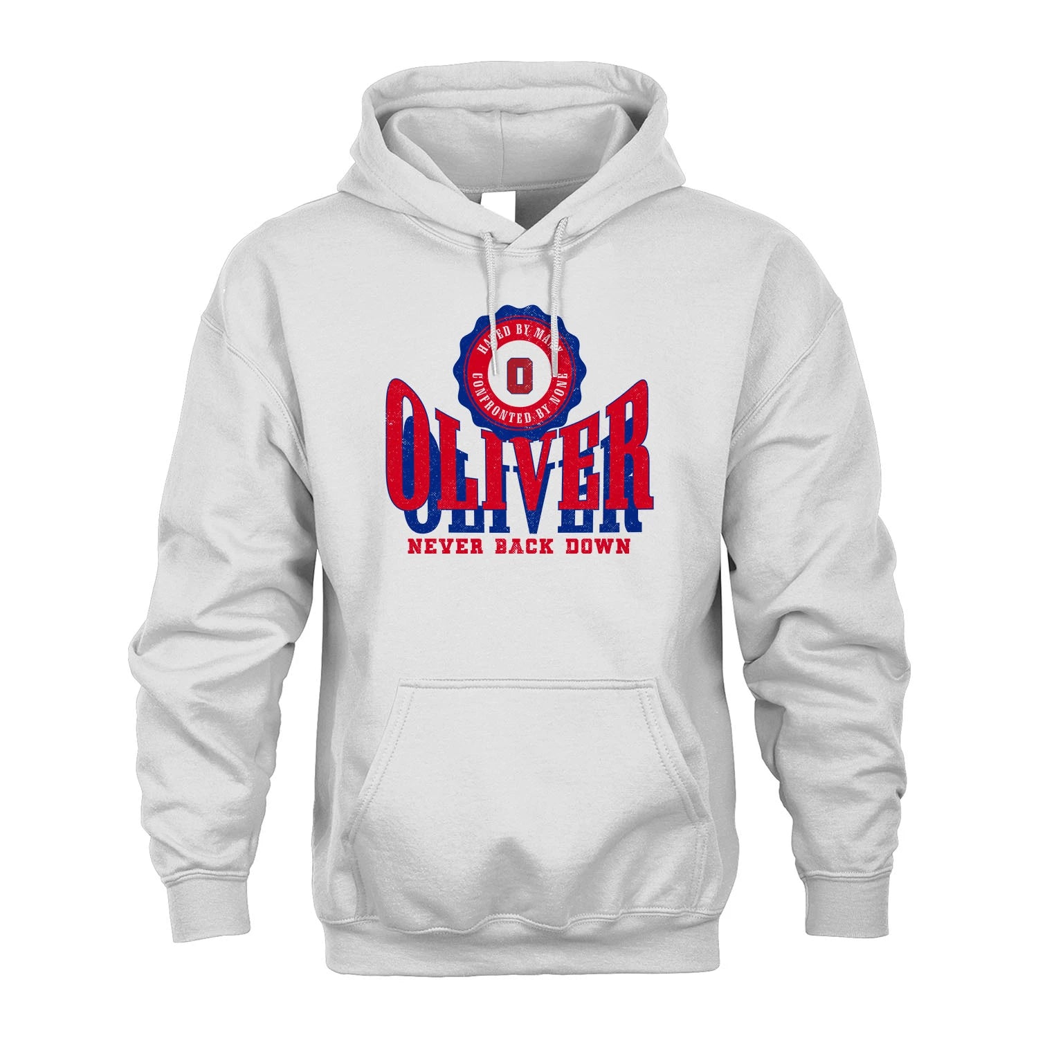 Your Name Never Back Down Shirt OLIVER M1-33
