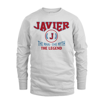 The Man The Myth The Legend Jet Style Shirt JAVIER M1-9