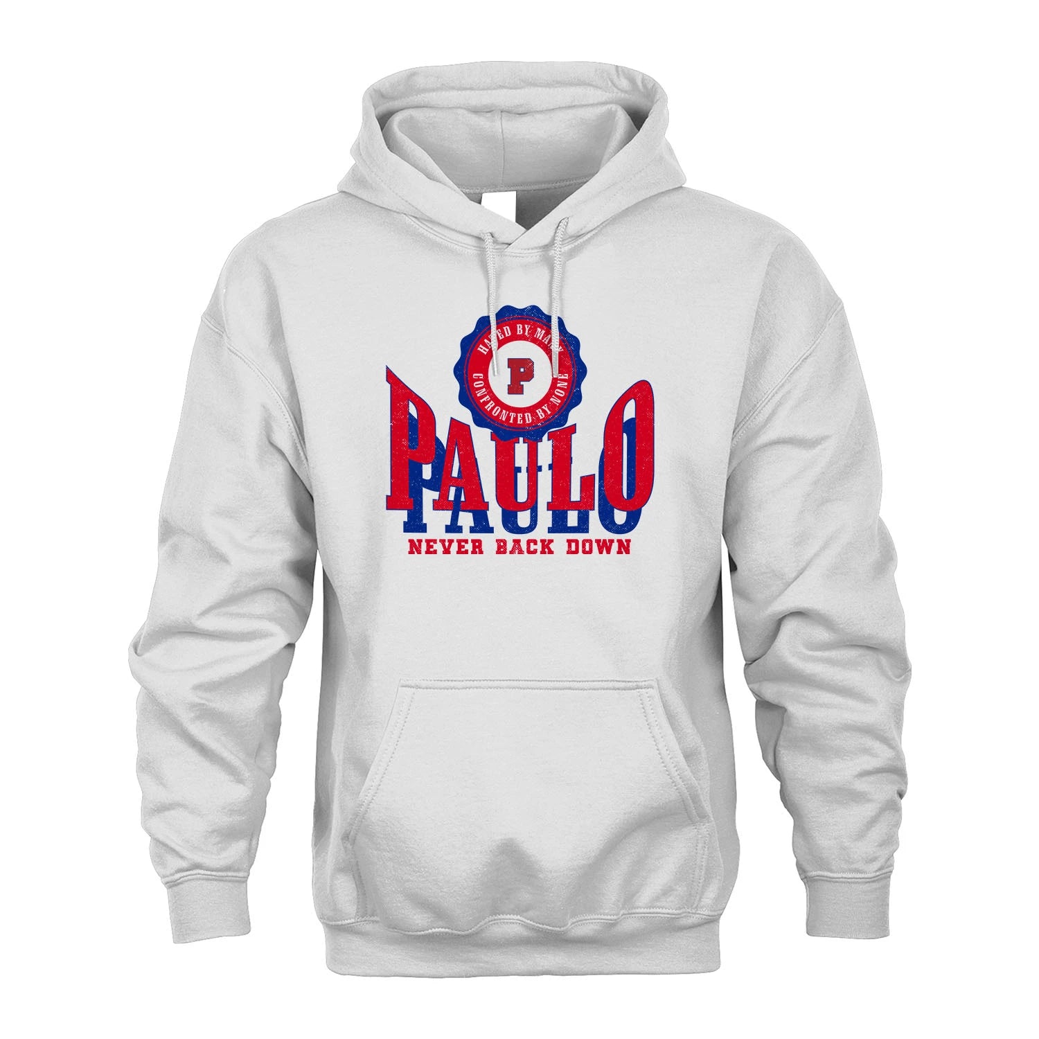 Your Name Never Back Down Shirt PAULO M1-33