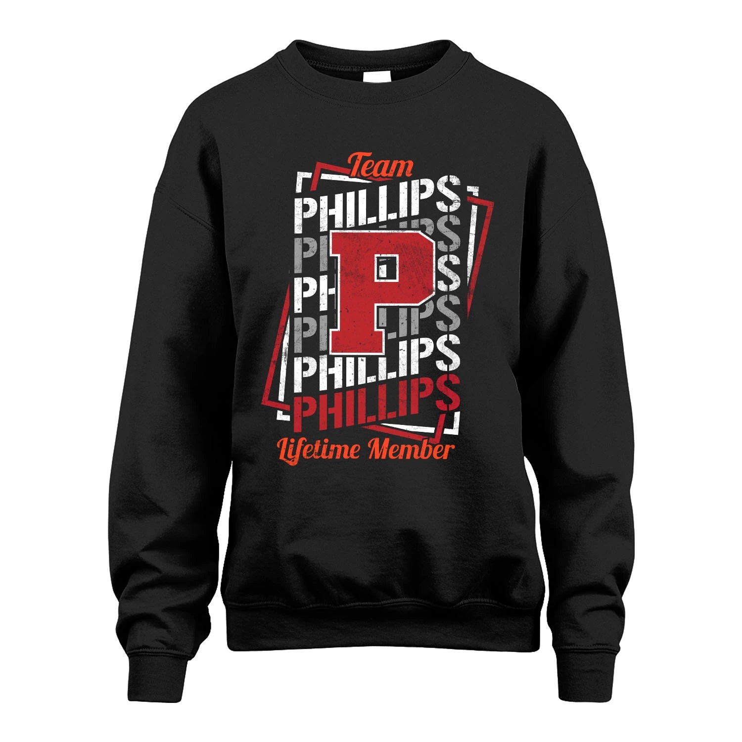 Team Your Name Lifetime Member Sporty Shirt PHILLIPS M1-25