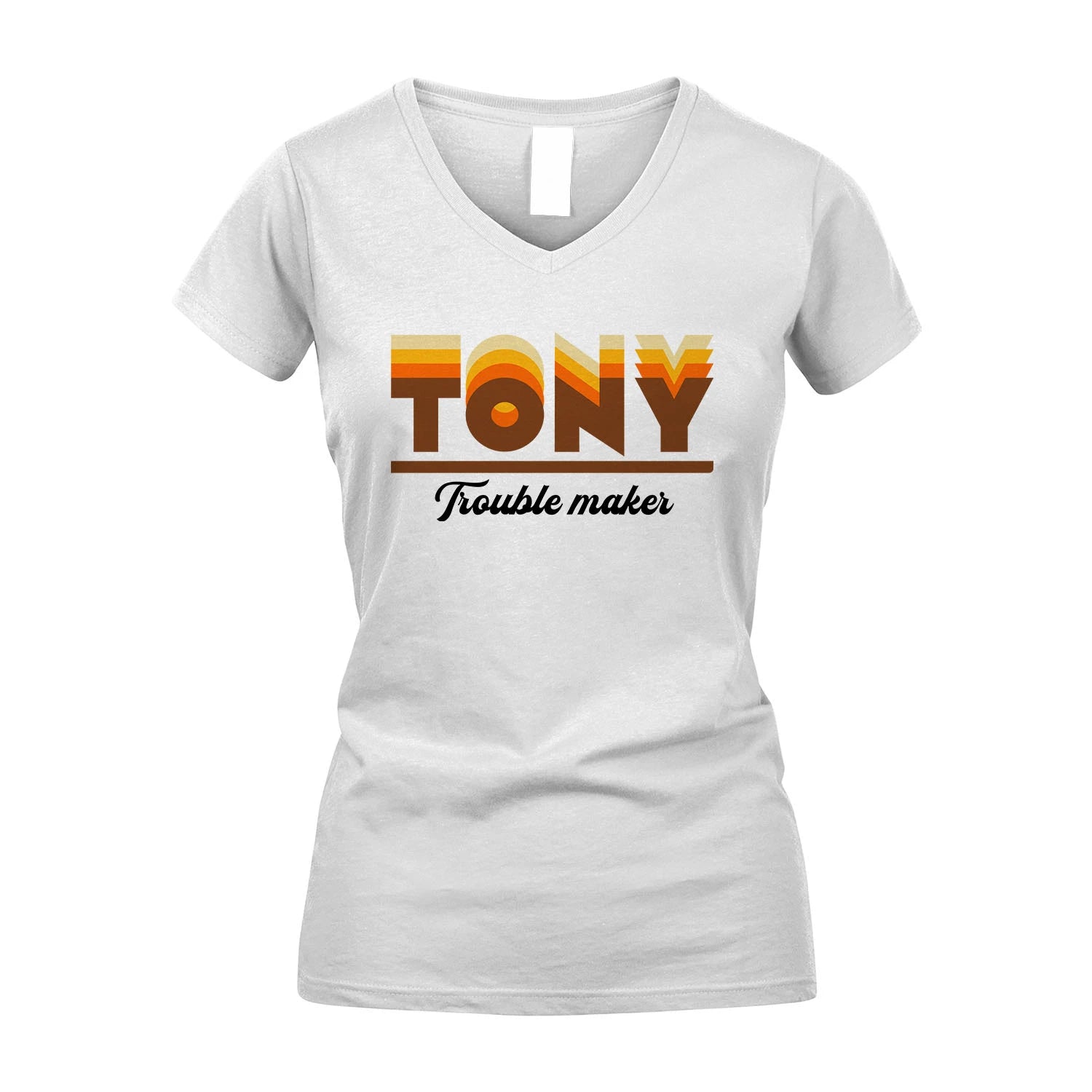 Your Name Trouble Maker Funny Shirt TONY M1-34