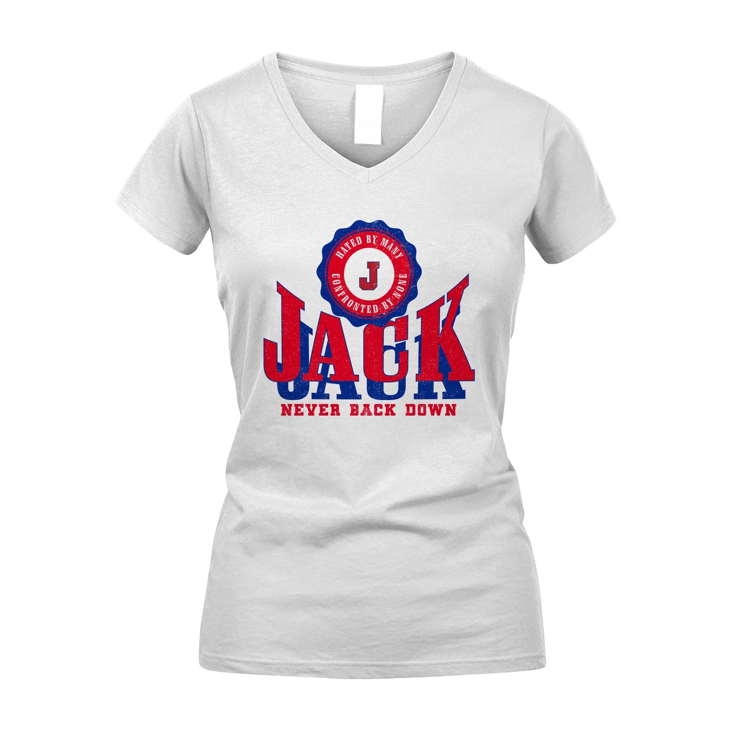 Your Name Never Back Down Shirt JACK M1-33
