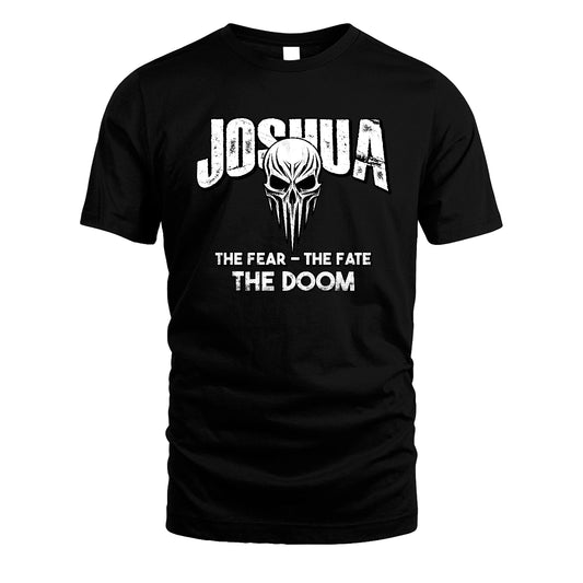 The Fear The Fate The Doom Skull Shirt JOSHUA M1-39