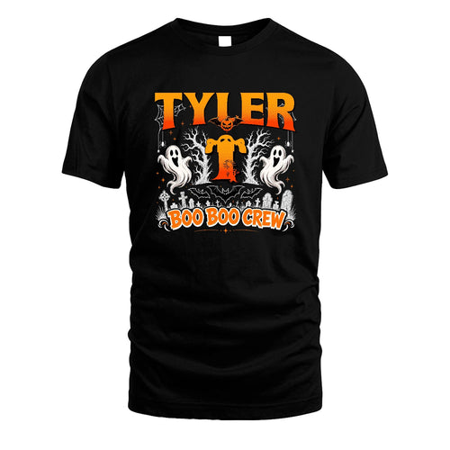 Boo Boo Crew Halloween Custom Name Shirt TYLER M1-28