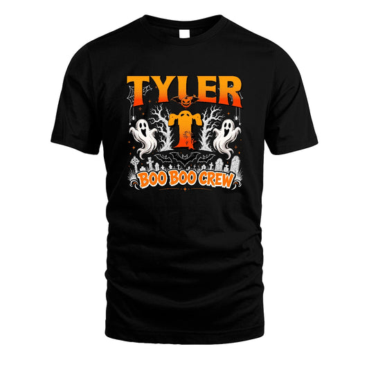 Boo Boo Crew Halloween Custom Name Shirt TYLER M1-28