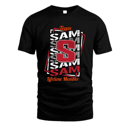 Team Your Name Lifetime Member Sporty Shirt SAM M1-25