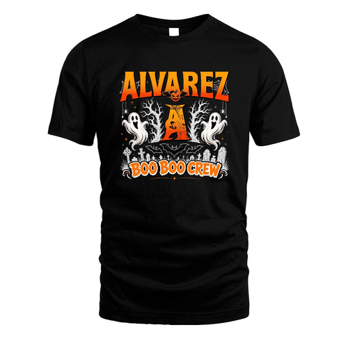 Boo Boo Crew Halloween Custom Name Shirt ALVAREZ M1-28