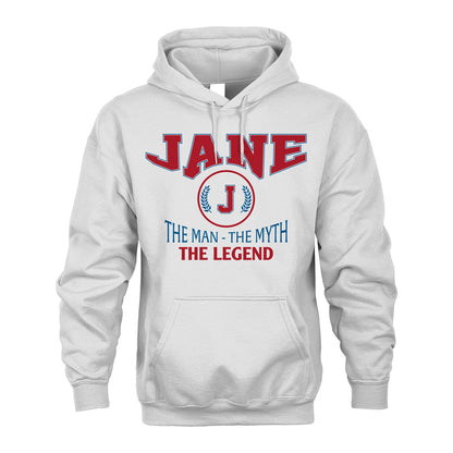 The Man The Myth The Legend Jet Style Shirt JANE M1-9