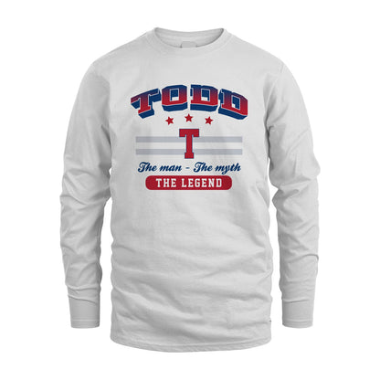The Man The Myth The Legend With Your Name Shirt TODD M1-35