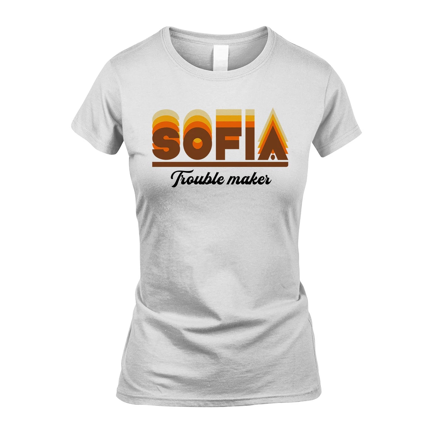 Your Name Trouble Maker Funny Shirt SOFIA M1-34